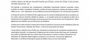 Courrier Intempries du 30-06-2025