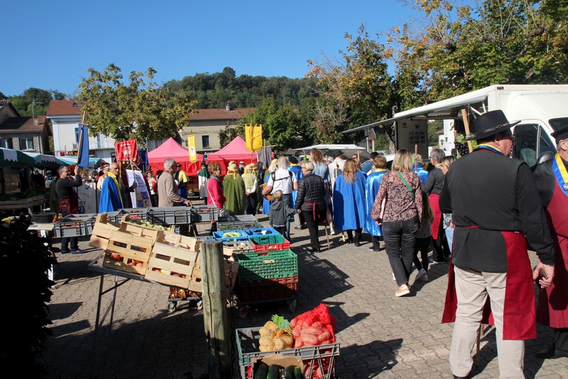 La confrrie de l'Echalas Dauphinois a anim la commune