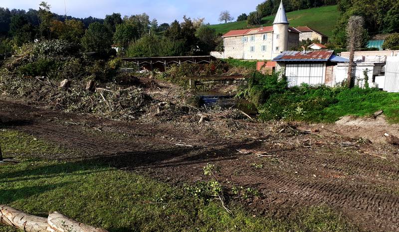 A lentre de Nivolas, des travaux en rivire, mais pas de btonnage !