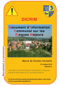 DICRIM - Document d'Information Communal des RIsques Majeurs