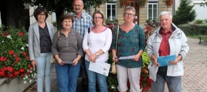 Le jury a visit les maisons fleuries